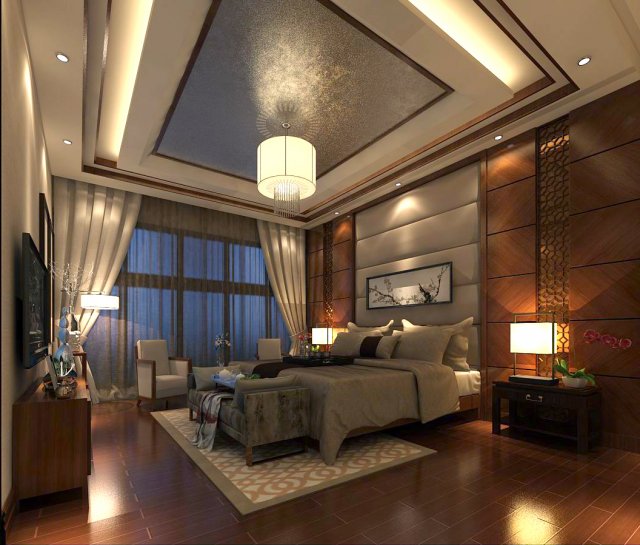 Beautifully stylish and luxurious bedrooms 132 3D Model