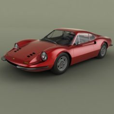 Dino Ferrari 206 GT 3D Model