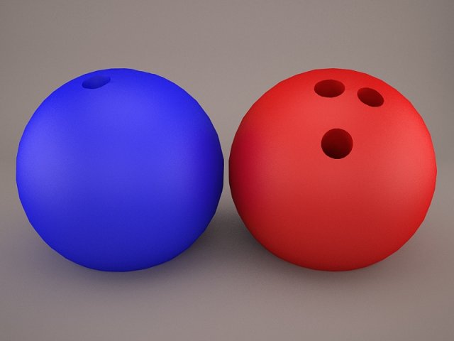 Bowling Ball 3D Model