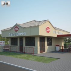 Dairy Queen Restaurant 01 3D Model