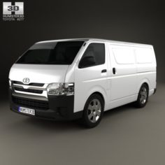 Toyota HiAce SWB Panel Van 2013 3D Model