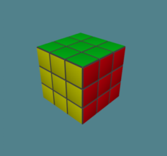 Rubiks Cube 3×3 Free 3D Model