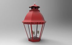 Chinese lantern red 3D Model