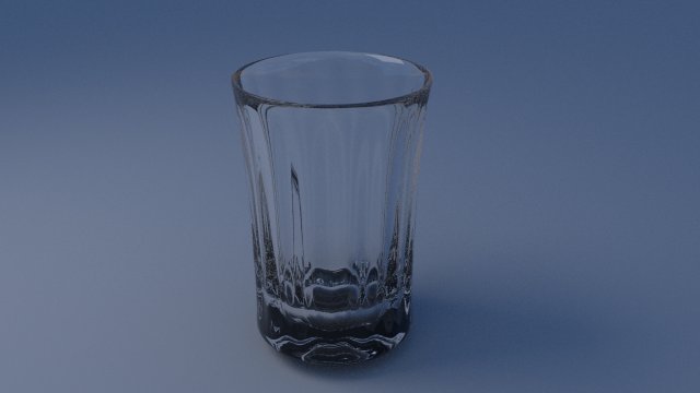 Water glass 3D Model