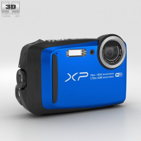 Fujifilm FinePix XP90 Blue 3D Model