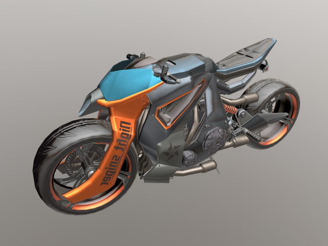 Motorbike 3D Model