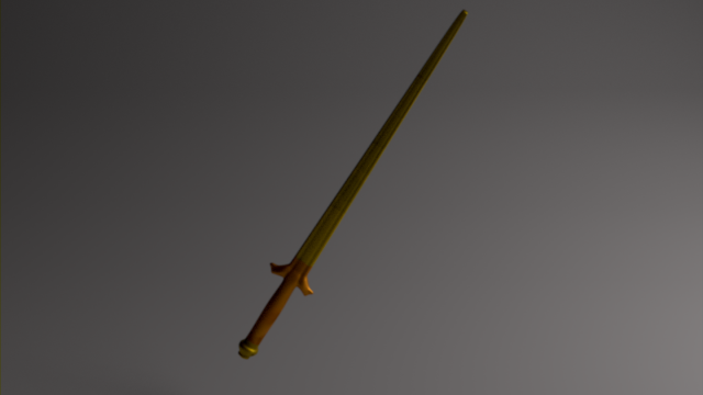 Golden sword Free 3D Model