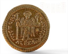 Justinians Byzantine coin 3D Model