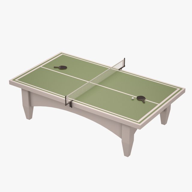 Table Tennis 3D Model