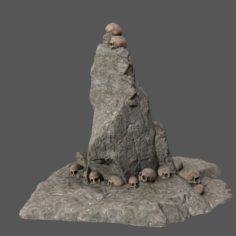 Skull rock Free 3D Model