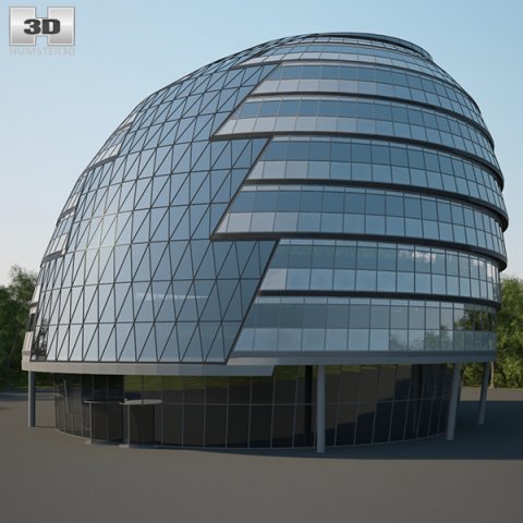 City Hall London 3D Model