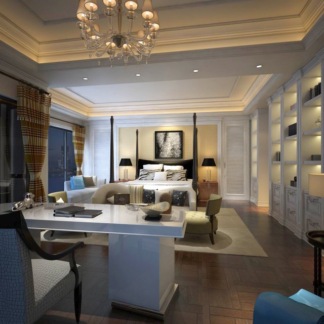 Beautifully stylish and luxurious bedrooms 36 3D Model