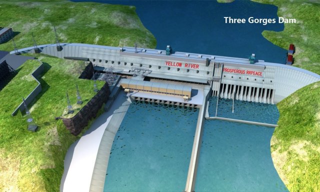 Three Gorges Dam 3D Model