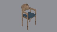 Wood Chair Free 3D Model