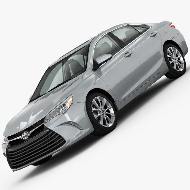 Toyota Camry XLE 2015 detailed interior 3D Model