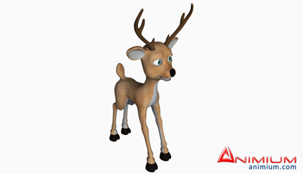 Toon Deer 3d model