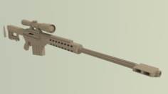 Barrett m107 3D Model