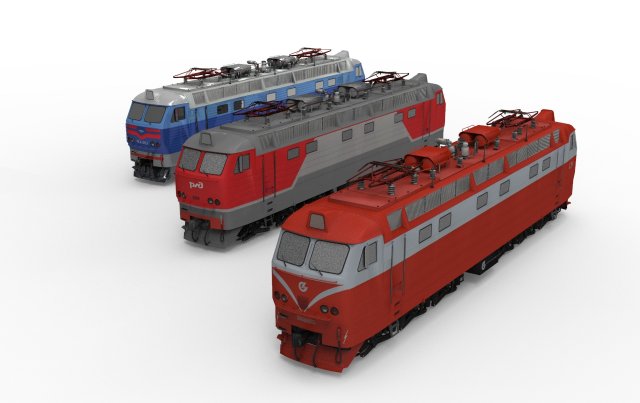 Electric locomotive cs-4 3D Model