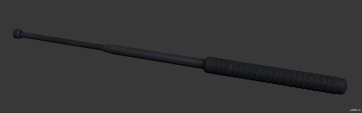 Police Bat 3D Model