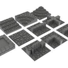 GeneriTiles – Tabletop RPG Tileset 3D Print Model