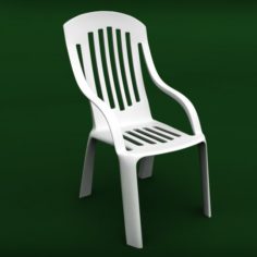 Garden plastic chair 3D Model