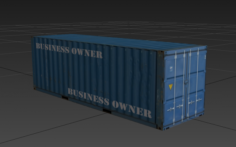 Blue container 3D Model
