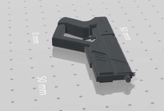Futuristic gun 3D Model