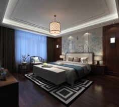 Bedroom – Chinese style-9430 3D Model