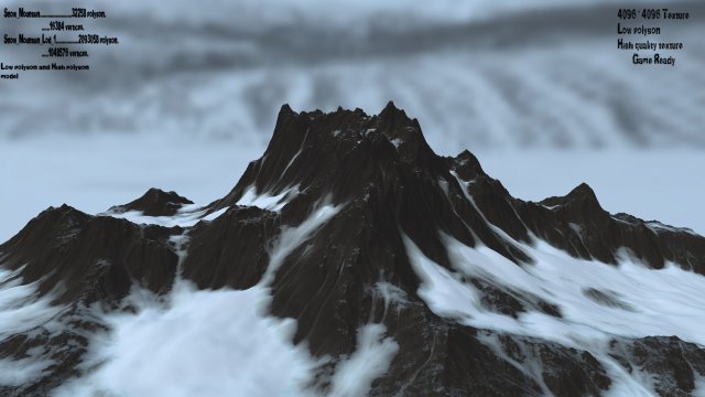 Snow mountain 3D Model