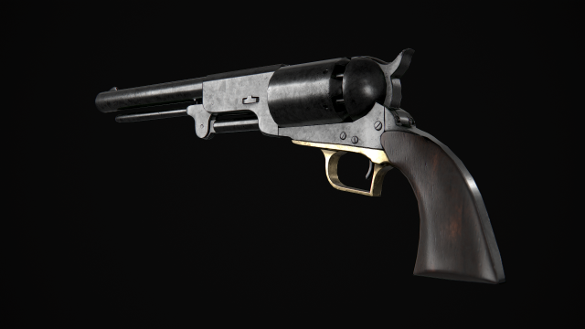 Colt Walker 1847 3D Model