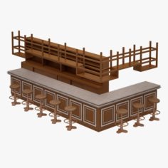Bar Set 01 3D Model