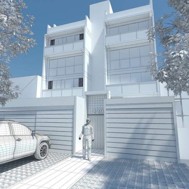 Building facade 3D Model