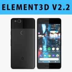 E3D – Google Pixel 2 Just Black 3D Model