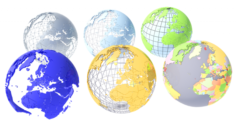 Geopolitical Globe 3D Model