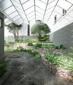 Garden for house 3D Model