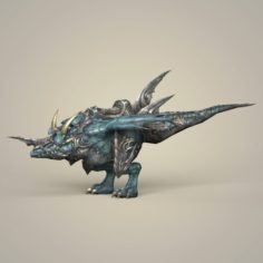 Game Ready Warrior Dragon 3D Model