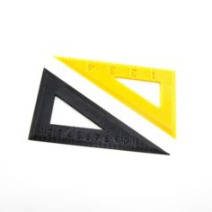 Triangular Ruler 3D Print Model