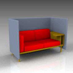 Floater Sofa Desks 3D Model