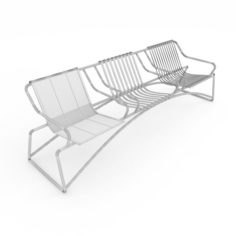 Metal seats home 3D Model