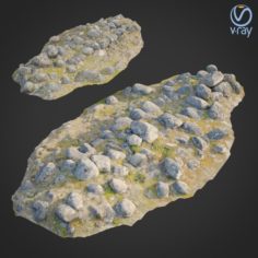 Ground stones A 3D Model