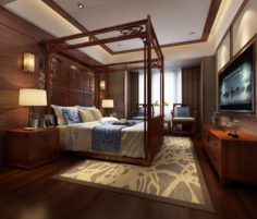 Bedroom – Chinese style -9442 3D Model