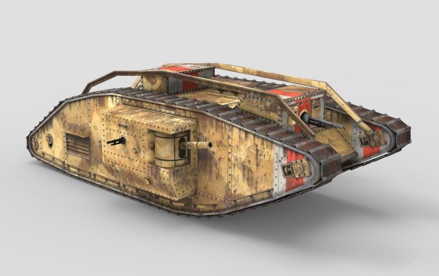 Lanship Tank 3D Model