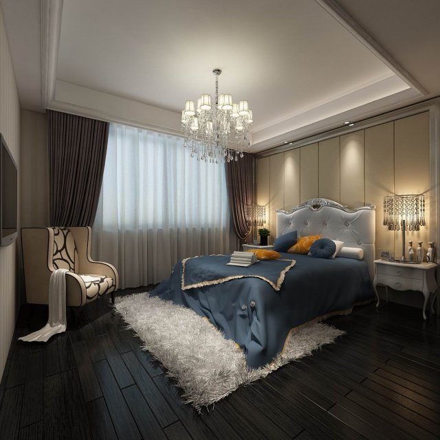 Beautifully stylish and luxurious bedrooms 32 3D Model