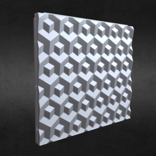 3d wall panel 4 3D Model