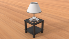 Modern Metal Table Lamp 3D Model