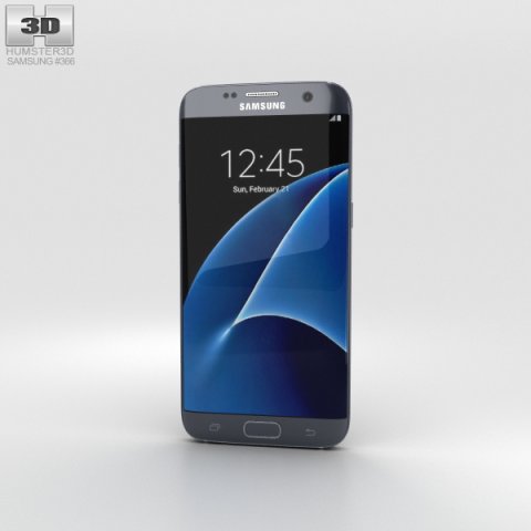 Samsung Galaxy S7 Edge Black 3D Model