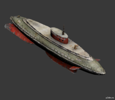 Toy: Tin Submarine 3D Model