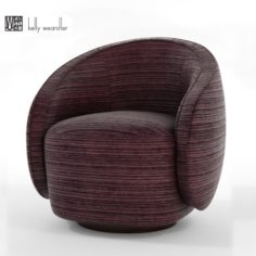 Kelly Wearstler Swivel Chair VR – AR – low-poly 3D Model