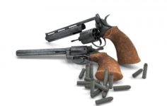 Classic Revolver 3D Model