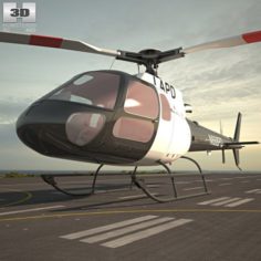 Eurocopter AS350 3D Model